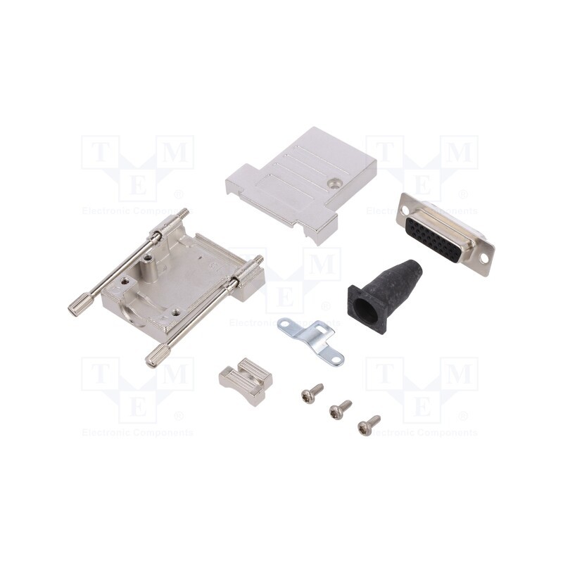 1 pcs x ENCITECH - 6355-0041-12 - D-Sub, PIN: 26, plug, female, soldering, for cable, black