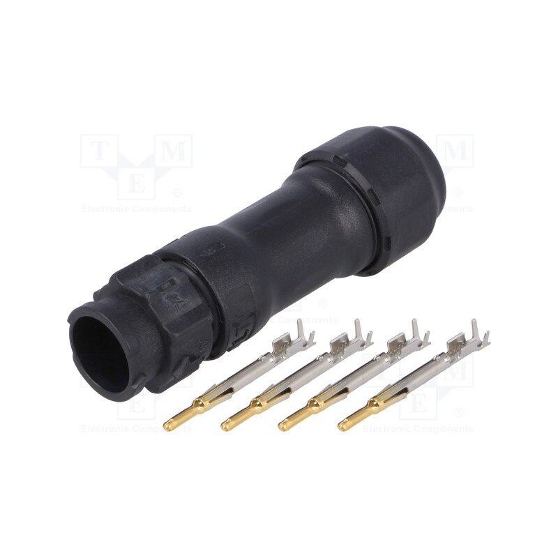 1 pcs x AMPHENOL LTW - BB-04BMMA-QL8LPP - Connector: circular, male, plug, crimped, PIN: 4, 18AWG÷16AWG, X-Lok