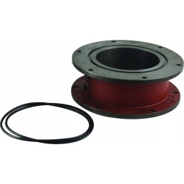 Swivel connector with 2 flanges, set 8 1368