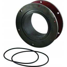 Swivel connector with 2 flanges, set 8 1368