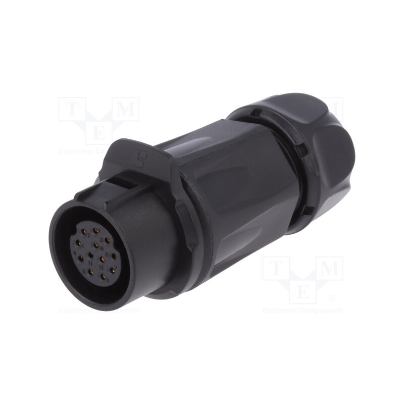1 pcs x LUTRONIC - 2245 - Connector: circular, plug, size 20, 02, female, PIN: 12, for latch