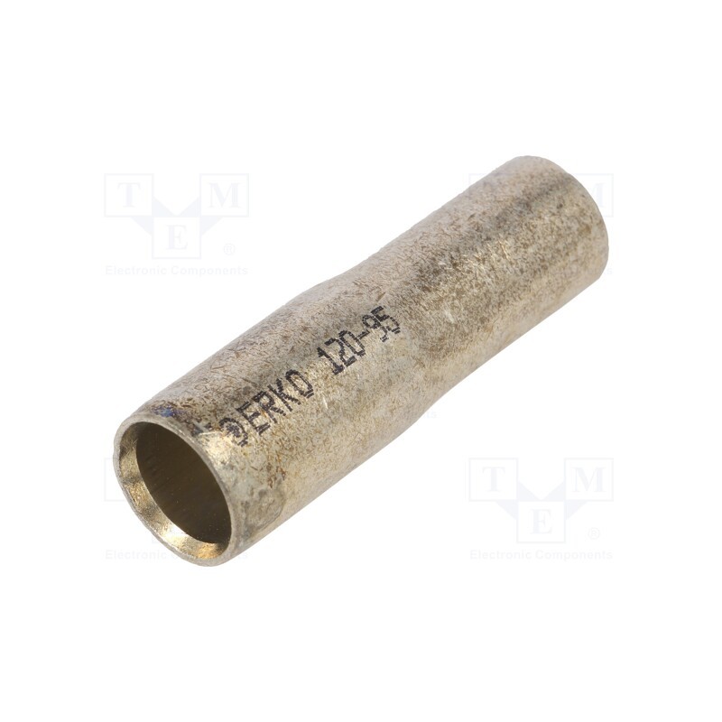 1 pcs x ERKO - KLR_120-95/1 - Tip: butt splice, reductive, copper, tinned, crimped, for cable