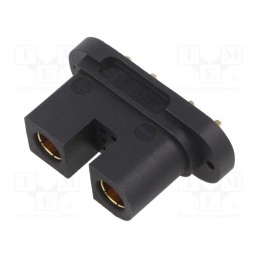 1 pcs x - LCC30PW-M - Plug, DC supply, QS, male, PIN: 6(4+2), for cable, soldering, black