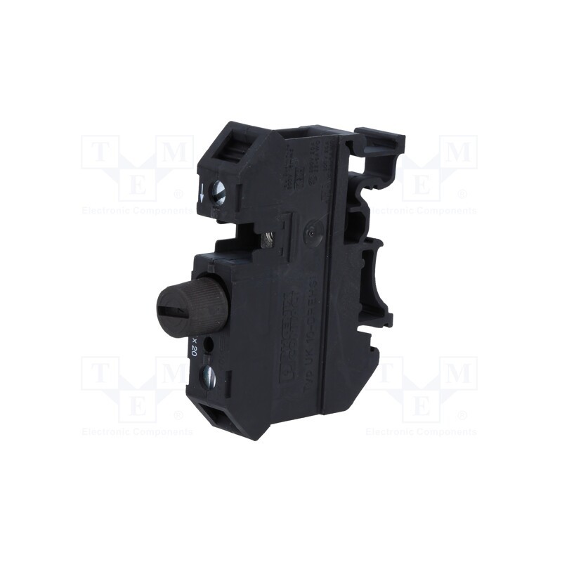 1 pcs x PHOENIX CONTACT - UK 10-DREHSI (5X20) 3005109 - Splice terminal: rail, 0.5÷16mm2, ways: 1, terminals: 2, Width: 12mm
