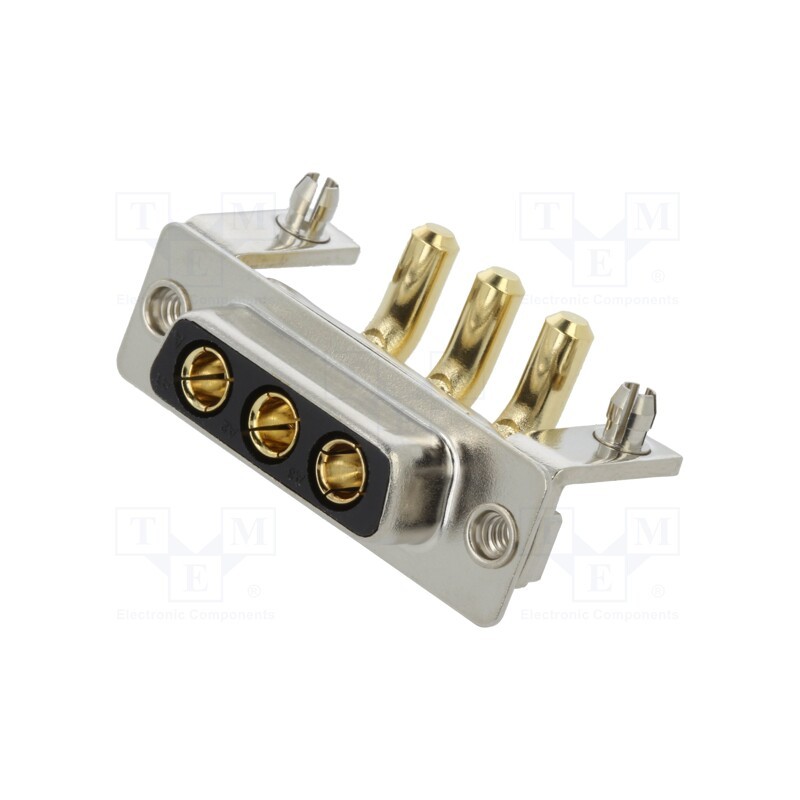 1 pcs x MH CONNECTORS - MHCDR3W3S4 - Special D-Sub, PIN: 3, plug, female, on PCBs, THT, MHCD, 240V