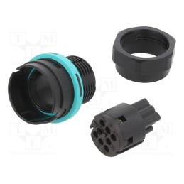 1 pcs x TECHNO - THB.406.C8A - Connector: AC supply, screw terminal, female, TH406, 0.5÷1mm2