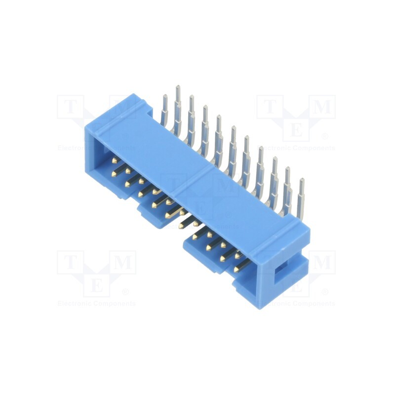 1 pcs x TE Connectivity - 2-1761605-7 - Socket, IDC, male, PIN: 20, angled 90°, THT, gold-plated, 2.54mm
