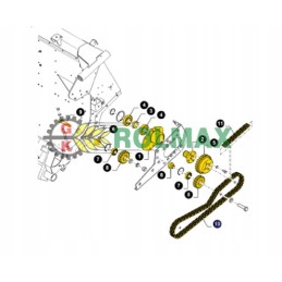 New Holland Case 84976827 drive chain