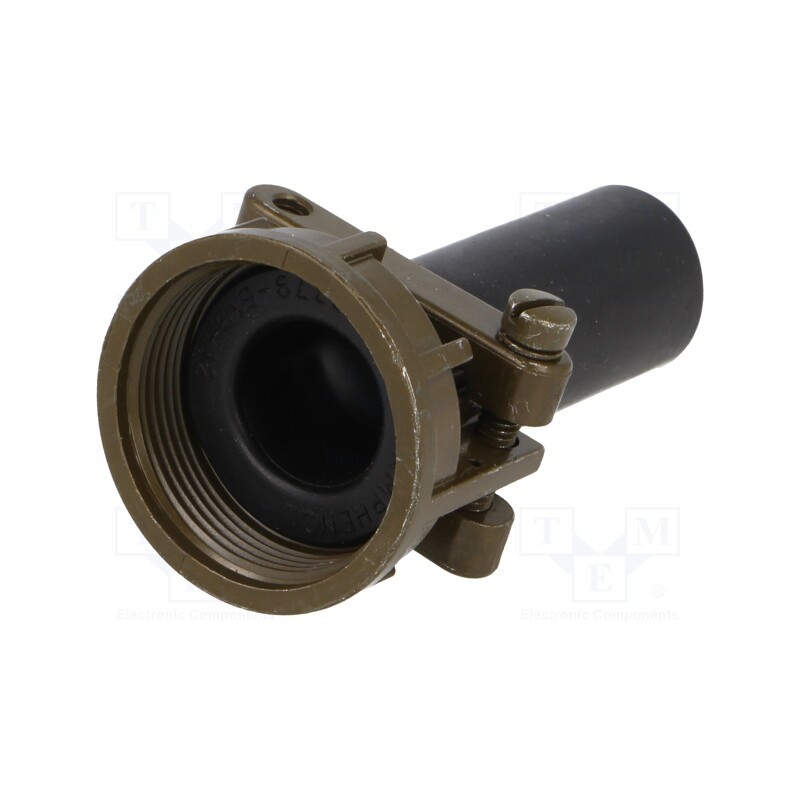 1 pcs x AMPHENOL - 97-3057-1012-1 - Cable hood and fastener, size 20,size 22, 97, zinc alloy, olive