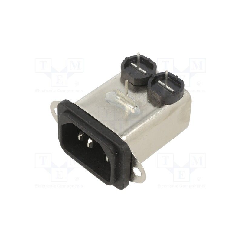 1 pcs x SCHAFFNER - FN9226-1-02 - Connector: AC supply, socket, male, 1A, 250VAC, C14 (E),EMC/EMI