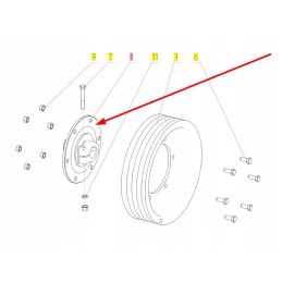 100477400 conveyor pulley flange