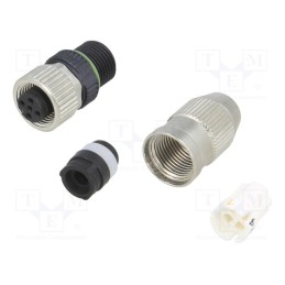 1 pcs x WEIDMu00dcLLER - 1781540001 SAIB-4-IDC-M12 SMALL - Plug, M12, PIN: 4, female, A code-DeviceNet / CANopen, for cable