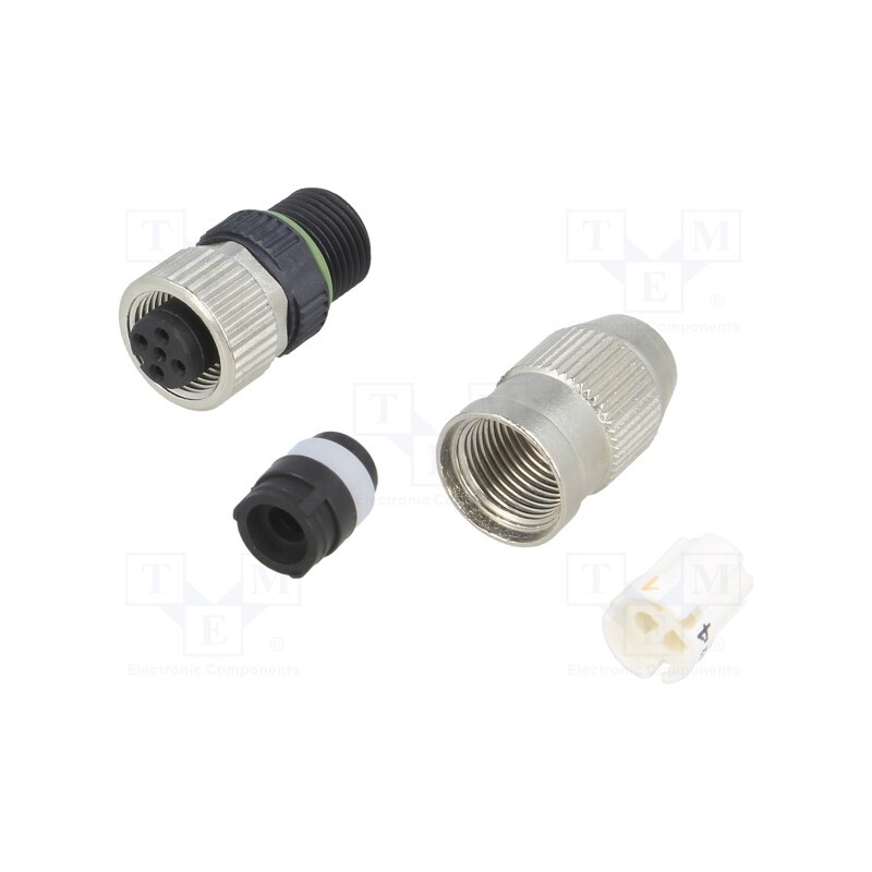 1 pcs x WEIDMu00dcLLER - 1781540001 SAIB-4-IDC-M12 SMALL - Plug, M12, PIN: 4, female, A code-DeviceNet / CANopen, for cable