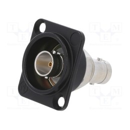 1 pcs x NEUTRIK - NBB75DFGB - BNC BJ FEED THROUGH GR.D-HOUSE BL