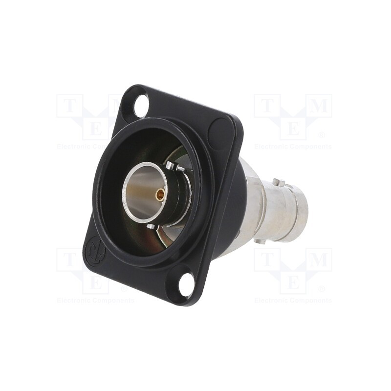 1 pcs x NEUTRIK - NBB75DFGB - BNC BJ FEED THROUGH GR.D-HOUSE BL