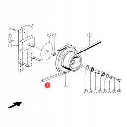 V-belt claas 061361 0 gates 1402547