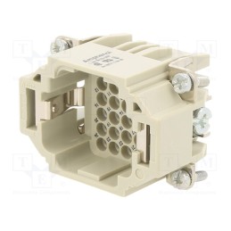 1 pcs x AMPHENOL - C14610A0240009 - Connector: HDC, contact insert, male, C146,heavy|mate DD, PIN: 24