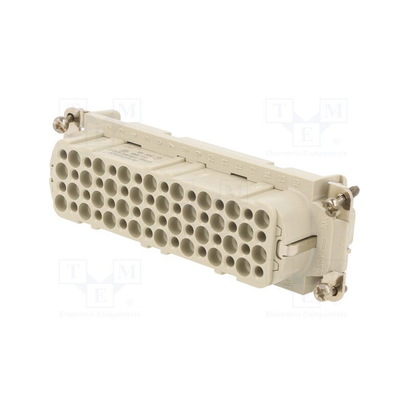 1 pcs x AMPHENOL - C14610B0645002 - Connector: HDC, contact insert, female, C146,heavy|mate D, PIN: 64
