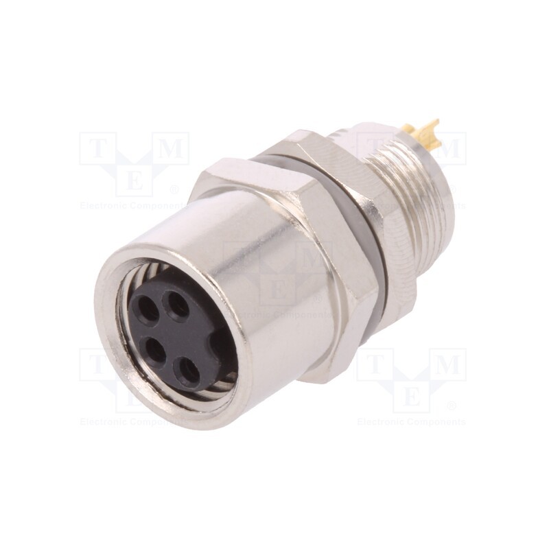 1 pcs x TE Connectivity - T4033014041-000 - Connector: M8, female, PIN: 4, unshielded, socket, IP67, 30V