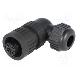 1 pcs x HIRSCHMANN - 934129100 CA 3 W LD - Connector: circular, plug, female, IP67, CA, PIN: 4(3+1), 3+PE, 400V