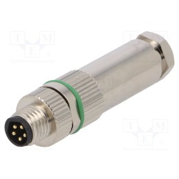 1 pcs x DEGSON ELECTRONICS - PASH-M8B-05P-MM-SL7001-00A(H) - Connector: M8, male, PIN: 5, straight, for cable, plug, 3A, IP65,IP
