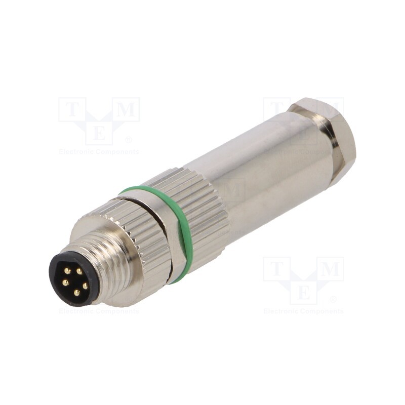 1 pcs x DEGSON ELECTRONICS - PASH-M8B-05P-MM-SL7001-00A(H) - Connector: M8, male, PIN: 5, straight, for cable, plug, 3A, IP65,IP