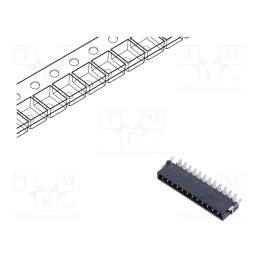 1 pcs x HARTING - 15550122601333 - Connector: PCB to PCB, male, PIN: 12, 2.54mm, har-flex® Power, 18A