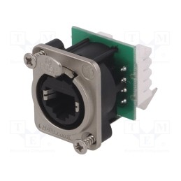 1 pcs x NEUTRIK - NE8FDV-YK - Socket, RJ45, etherCON, PIN: 8, Cat: 5e, shielded,KRONE LSA-PLUS