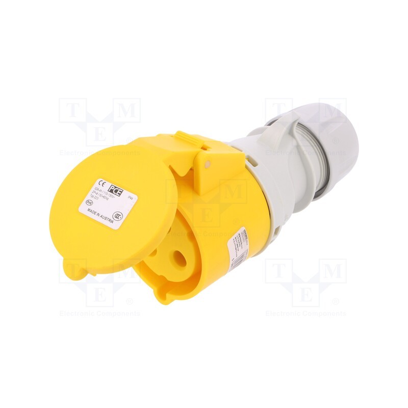 1 pcs x PCE - 223-4 - Connector: AC supply, plug, female, 32A, 110VAC, IEC 60309, IP44