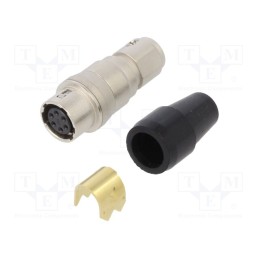 1 pcs x HIROSE - HR10A-7J-6S(73) - Connector: circular, HR10, push-pull, plug, 2A, silver plated
