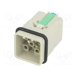 1 pcs x HARTING - 9120123001 - Connector: HDC, contact insert, male, Han Q, PIN: 13, 12+PE, size 3A