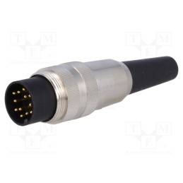 1 pcs x LUMBERG - SV 120 - Connector: M16, plug, male, soldering, for cable, PIN: 12, 3A, 60V