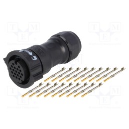 1 pcs x AMPHENOL LTW - DD-18BFFA-QL8MP0 - Connector: circular, female, plug, crimped, PIN: 18, 22AWG÷20AWG