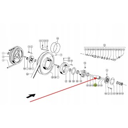 670987 3 piston of the threshing gear