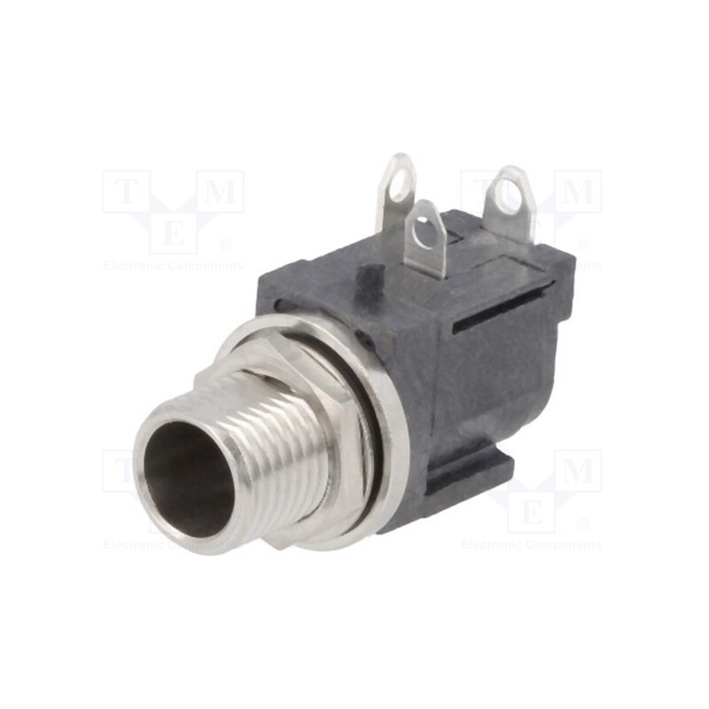 1 pcs x SWITCHCRAFT - RAPC10PS - Socket, DC supply, male, with peg, on PCBs, THT, 11A, IP68