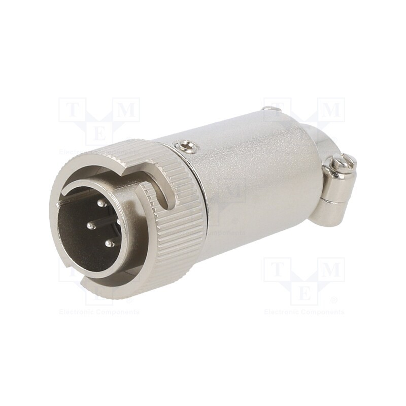 1 pcs x HIROSE - RM12BPE-4PH(76) - Connector: circular, RM,RM12, plug, male, straight, PIN: 4, 500V, 5A