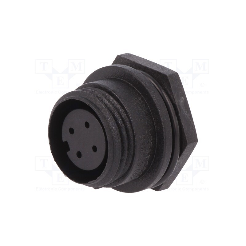 1 pcs x BULGIN - PX0412/04S - Connector: circular, socket, female, PIN: 4, w/o contacts, IP68