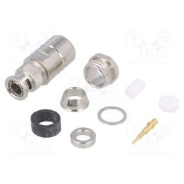 1 pcs x TELEGu00c4RTNER - J01000A1940 - Plug, BNC, male, straight, 50Ω, RG213,RG214,RG216,RG393, clamp
