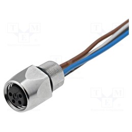 1 pcs x HIRSCHMANN - 933382100 ELKE 4408 V FM 8 05 - Connector: M8, 0.5m, female, PIN: 4, with leads, socket, E, 4A, IP67