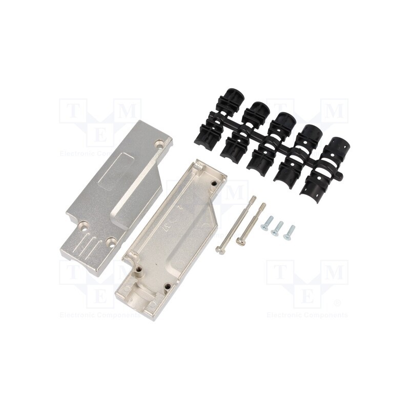 1 pcs x ENCITECH - DCMR37-FK-K - Enclosure: for D-Sub connectors, D-Sub 37pin,D-Sub HD 62pin