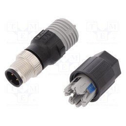1 pcs x PHOENIX CONTACT - SACC-M12MS-4QO-0,75-M 1641785 - Plug, M12, PIN: 4, male, A code-DeviceNet / CANopen, for cable, IDC