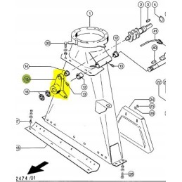 Chimney tower turntable lever jaguar 000762262