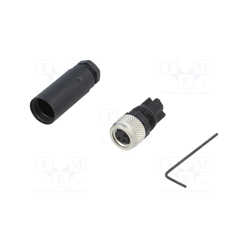 1 pcs x WEIDMu00dcLLER - 1803870000 SAIB-M8-3P - Connector: M8, female, PIN: 3, straight, for cable, plug, 4A, IP67