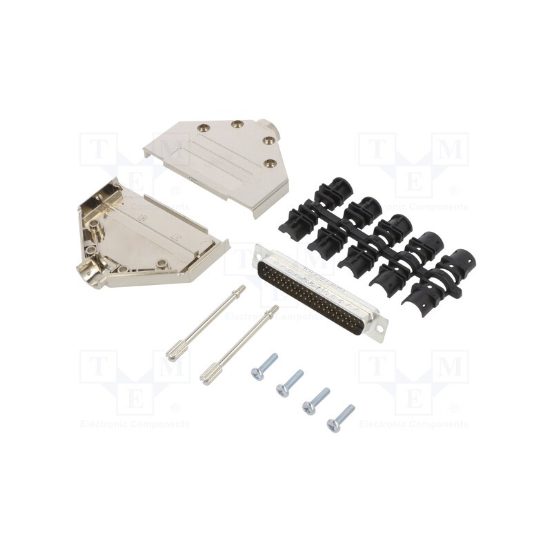 1 pcs x Amphenol Communications Solutions - L17DTPK-M-37+L717HDC62P - D-Sub HD, PIN: 62, male, straight, soldering, for cable, g