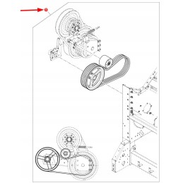 D28085775 threshing drum speed reduction kit