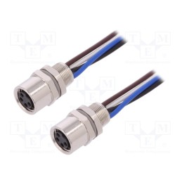 1 pcs x TE Connectivity - T4073014041-001 - Connector: M8, Len: 0.2m, female, PIN: 4, socket, IP67, 30V