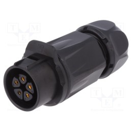 1 pcs x LUTRONIC - 2242 - Connector: circular, plug, size 20, 02, female, PIN: 5, for latch