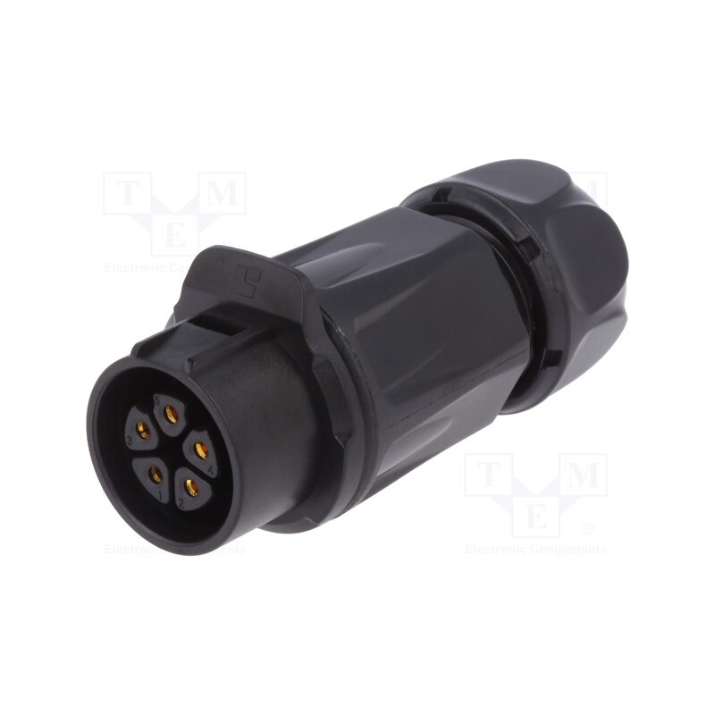 1 pcs x LUTRONIC - 2242 - Connector: circular, plug, size 20, 02, female, PIN: 5, for latch