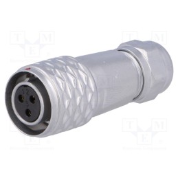 1 pcs x WEIPU - SF1210/S3I - Plug, SF12, female, PIN: 3, IP67, 4÷6.5mm, 13A, soldering, for cable