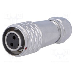 1 pcs x WEIPU - SF1210/S2I - Plug, SF12, female, PIN: 2, IP67, 4÷6.5mm, 13A, soldering, for cable